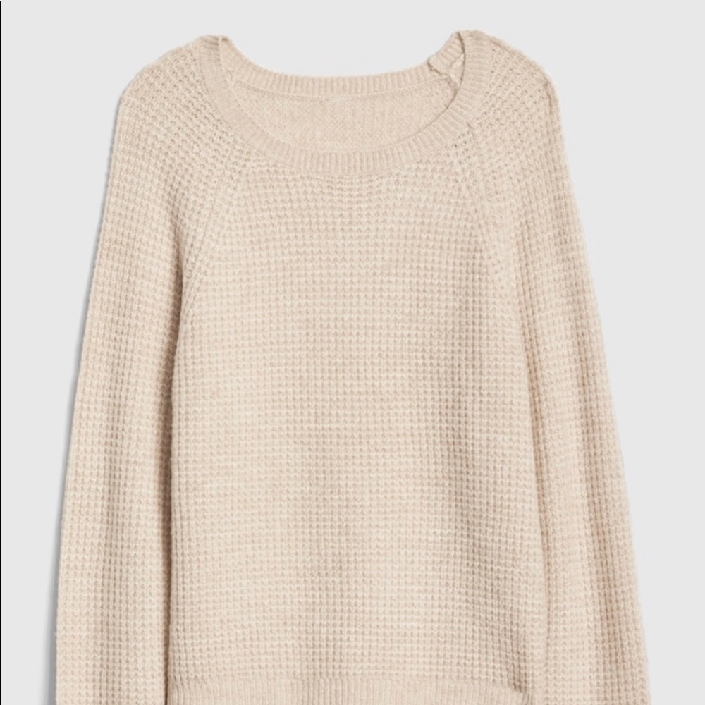 Waffle Stitch Pullover Sweater
